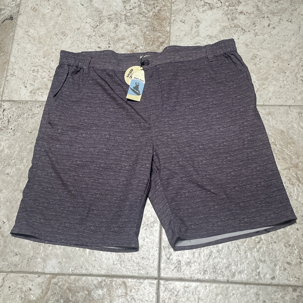 High Surf Men's Board Shorts 40/42 Gray NWT Swim Trunks Surf Beach Quick Dry